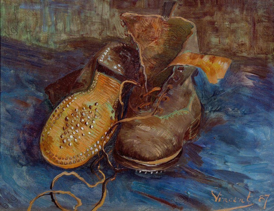 "A pair of shoes", 1887. AKG317947