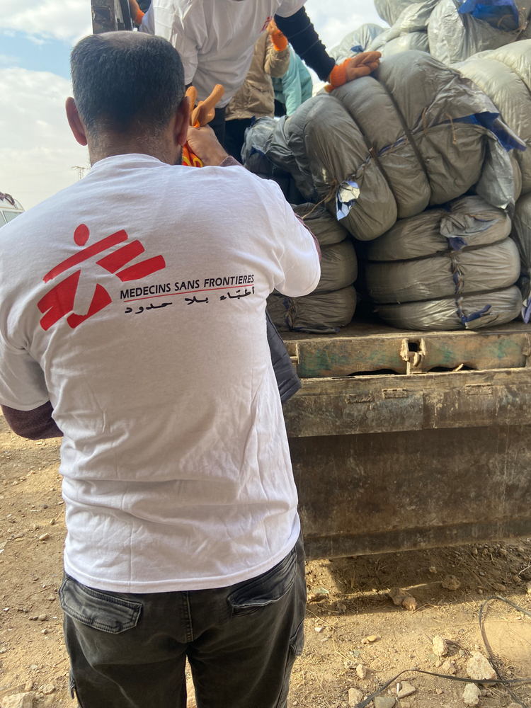 Supplies. Copyright Matthew Cowling/MSF