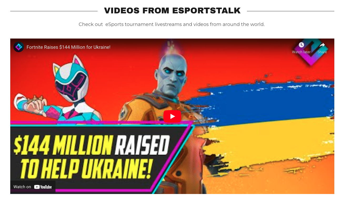 eSports Online: Breaking News