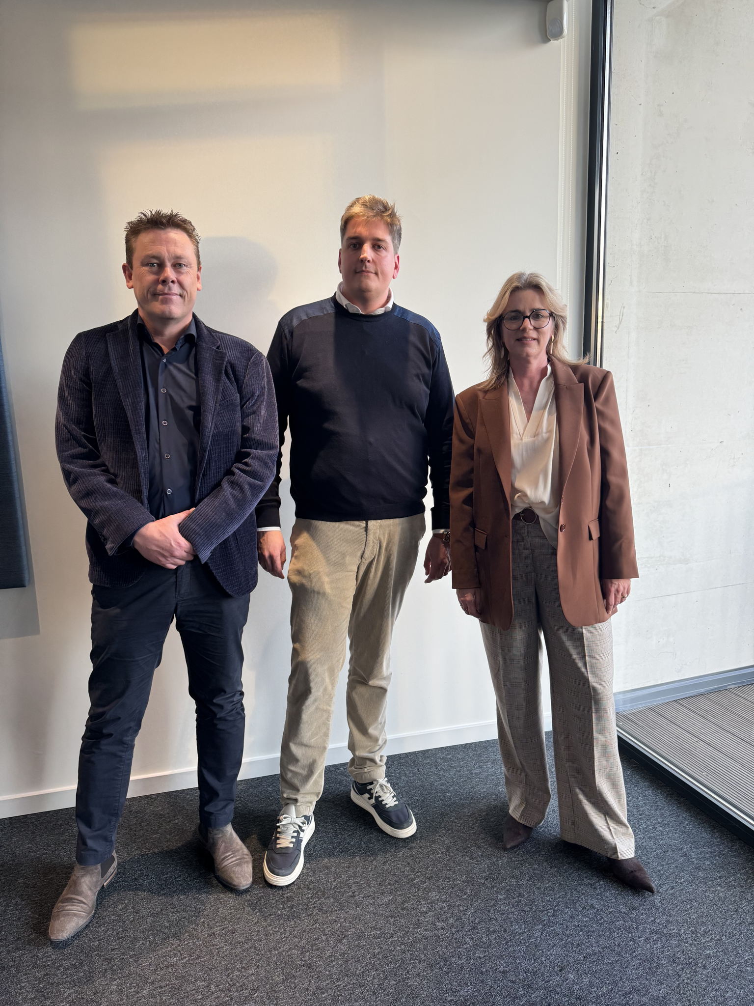 vlnr: Jo Mellemans, Michiel Vandeweyer, Elly Huysmans vlnr: Jo Mellemans, Michiel Vandeweyer, Elly Huysmans