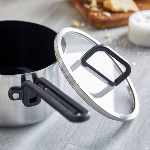 GreenPan™ Stanley Tucci™ Stainless Steel Ceramic Nonstick 2QT/16cm Saucepan with Lid - €179 GreenPan™ Stanley Tucci™ Stainless Steel Ceramic Nonstick 2QT/16cm Saucepan with Lid - €179