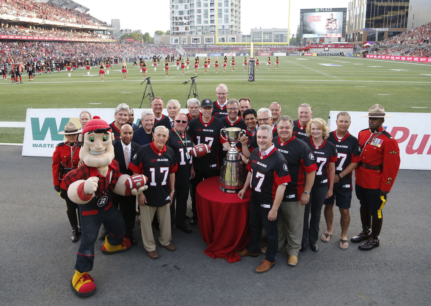 The 105th Grey Cup presented by Shaw to be played in Ottawa in 2017.