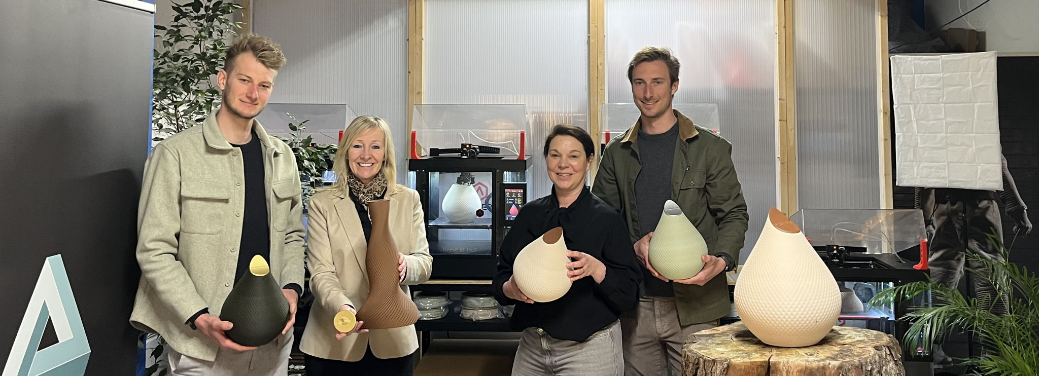 Urnen in innovatief en duurzaam 3D-jasje maken afscheid persoonlijker