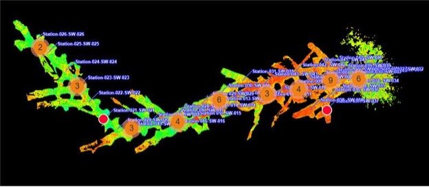 Casparis Mine Map Casparis Mine Map