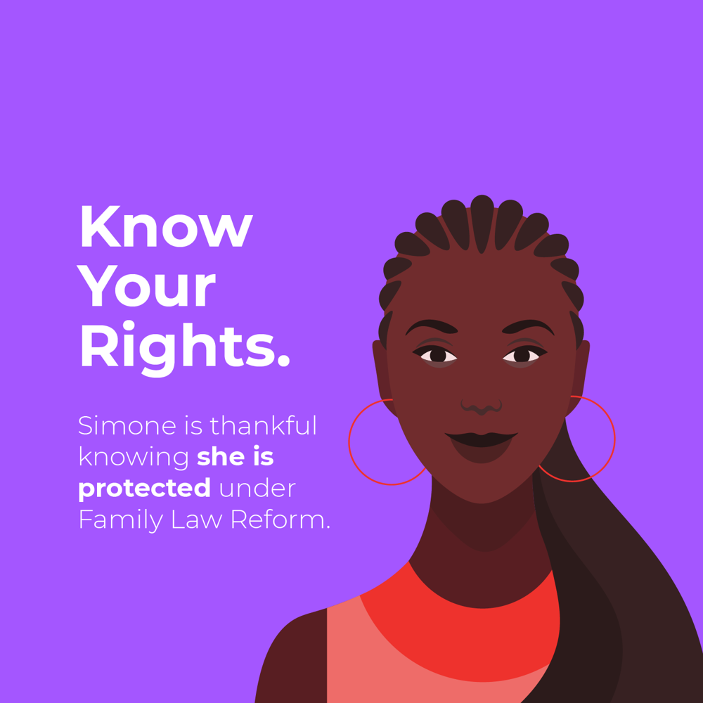 Social media post on the Domestic Violence Act