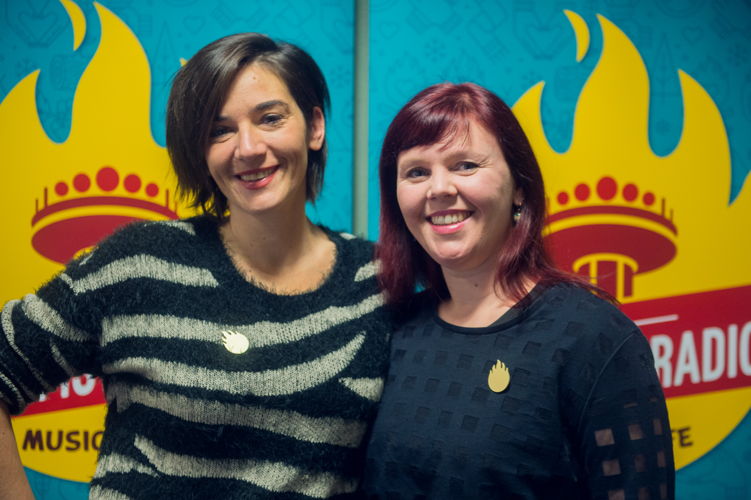 Karolien Debecker (MNM) & Ayco Duyster (Radio 1) - (c) VRT/Jokko