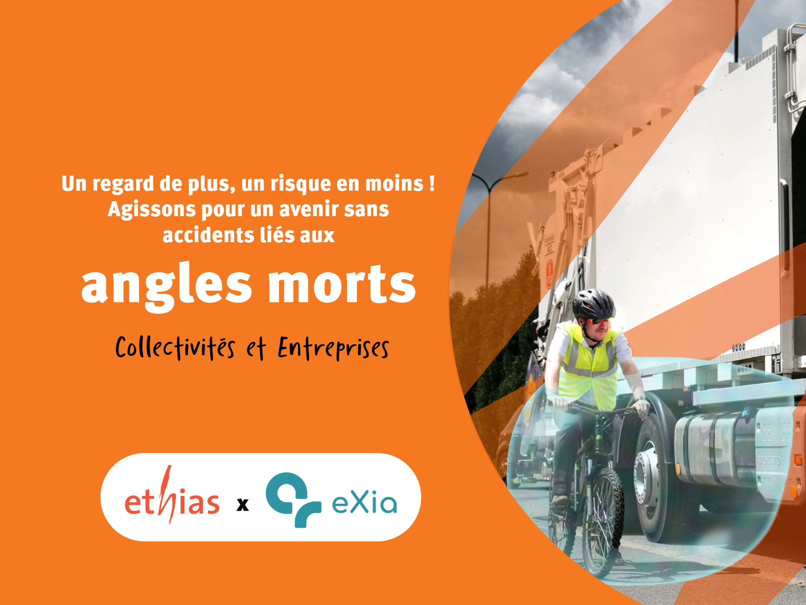 Sécurité routière : Ethias et eXia lancent une campagne de prévention pour lutter contre les accidents liés aux angles morts
