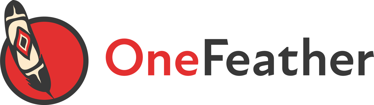 OneFeather primary logo