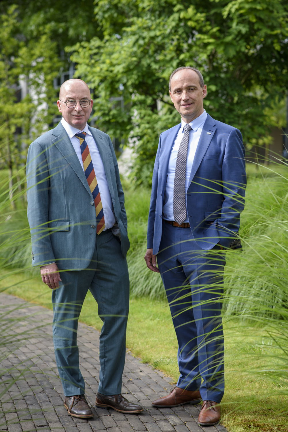 Oud-voorzitter Piet Buyse en voorzitter Wim Dries