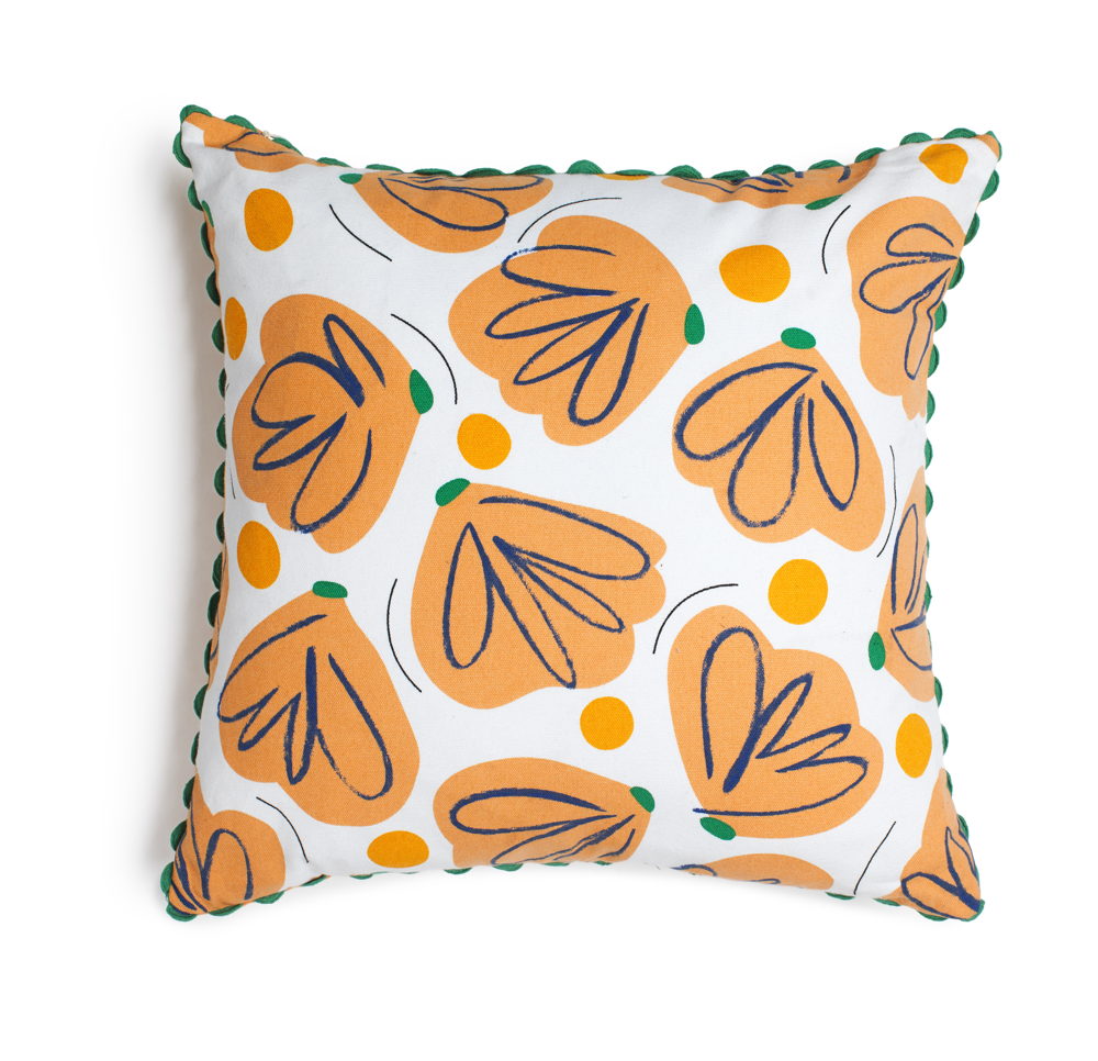 Habitat Fresh Vintage Floral Printed Cushion 43x43, £14