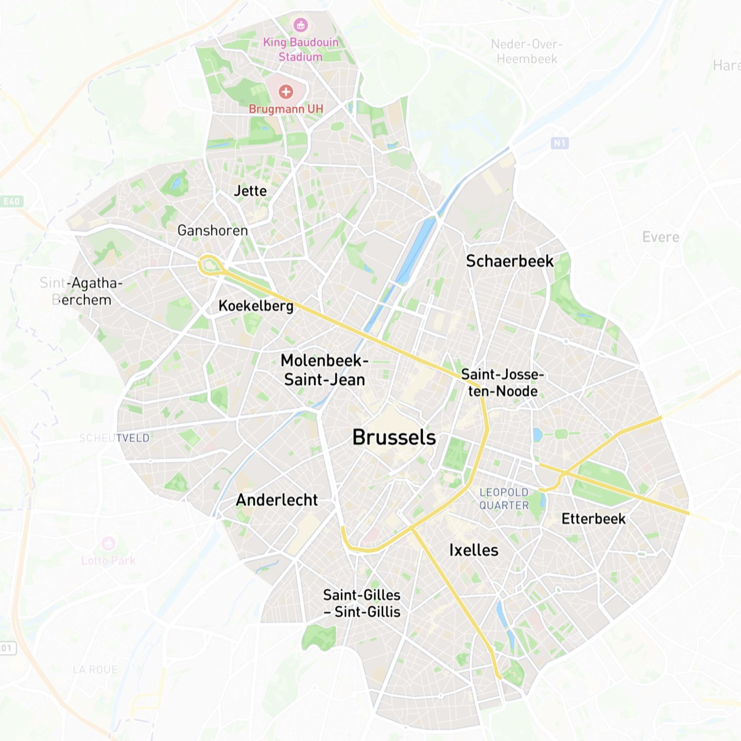 Zone de livraison par des coursiers à vélo de TiffinTime