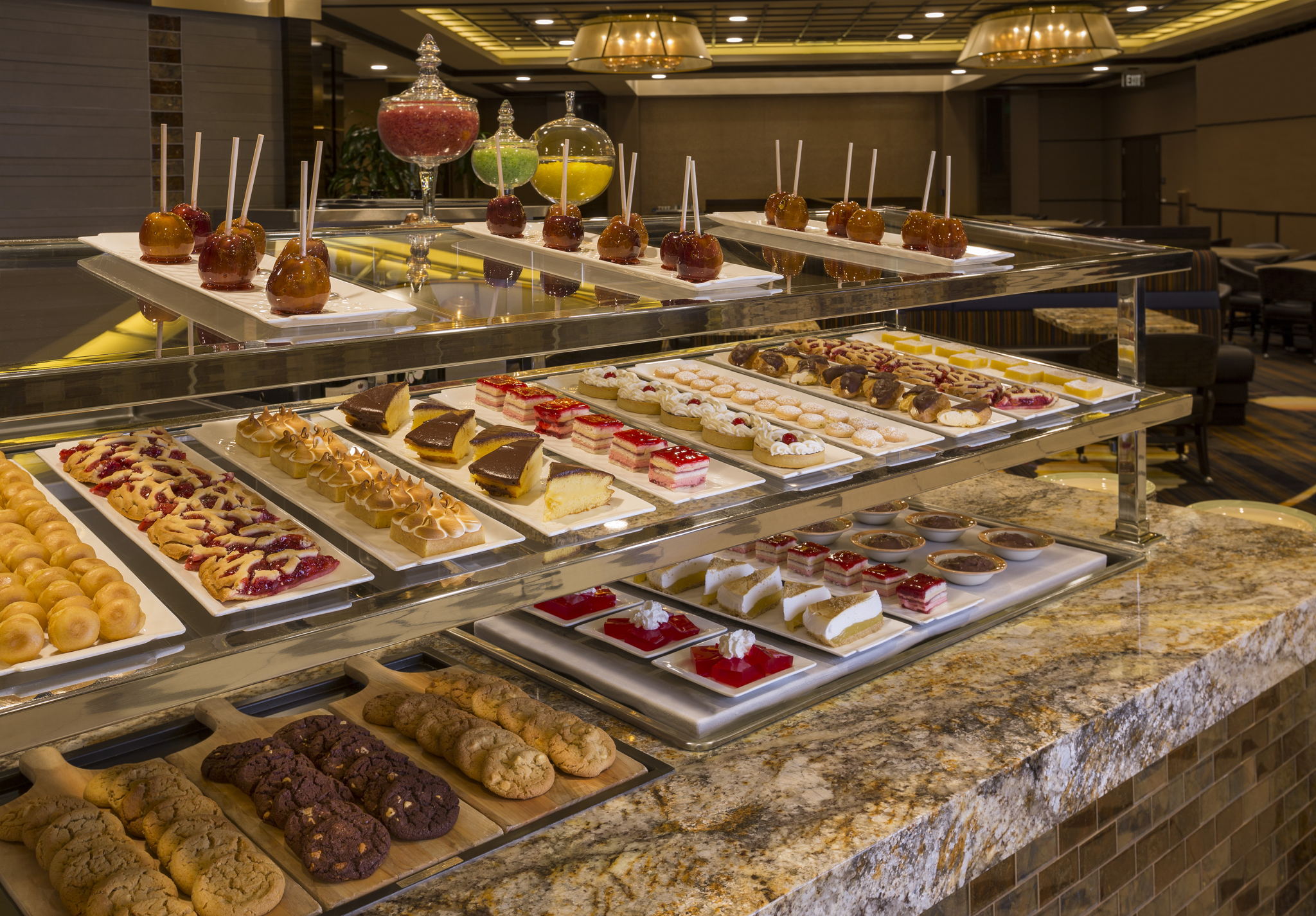 Sweet treats for everyone's taste on the Monarch Casino Resort Spa dessert bar Sweet treats for everyone's taste on the Monarch Casino Resort Spa dessert bar