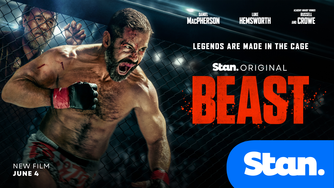 RUSSELL CROWE AND DANIEL MACPHERSON UNLEASH 
IN THE STAN ORIGINAL BEAST, 
PREMIERING JUNE 4, 
STREAMING ONLY ON STAN.