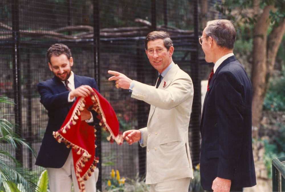 Prince Charles visits the Kadoorie farm in 1994