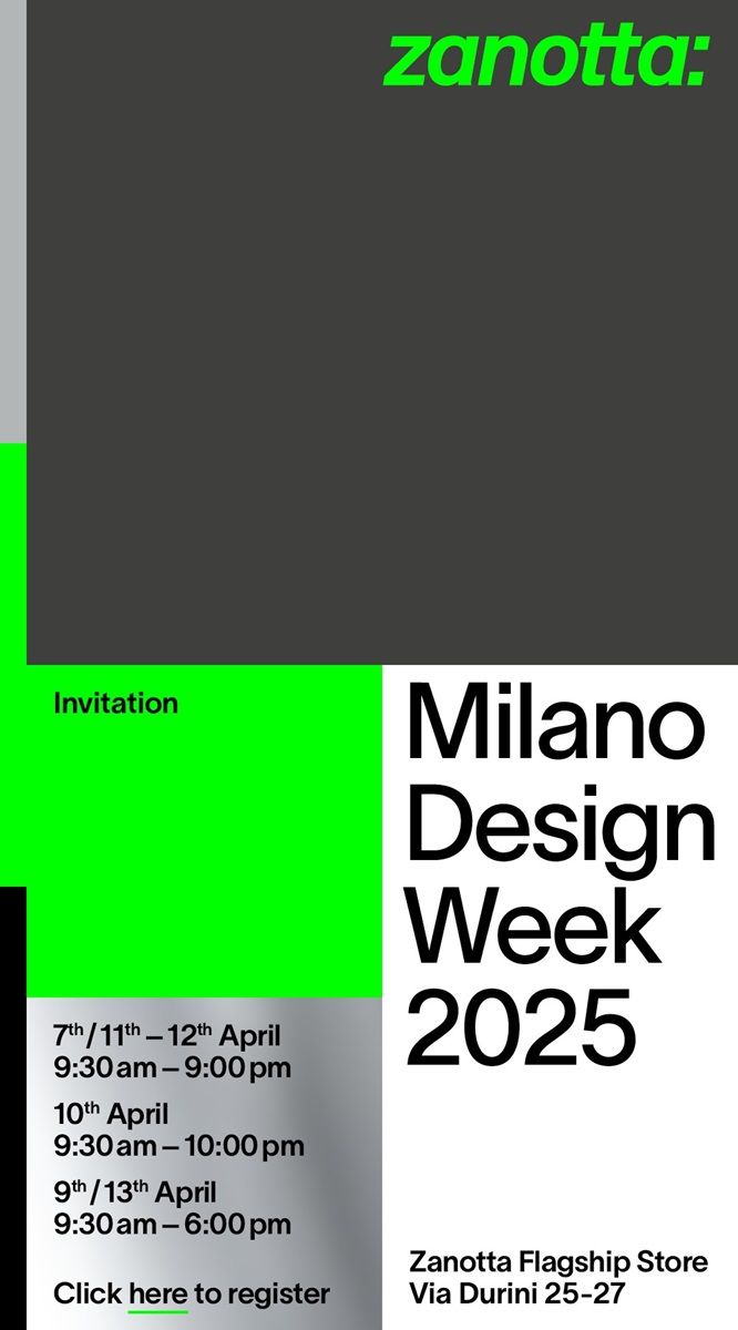 07-13 April | Zanotta at Milan Design Week