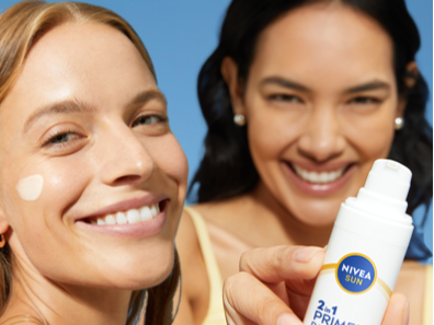 Make-up ready, SPF steady
met het NIVEA SUN FACE 2in1 Primer Daily UV Serum