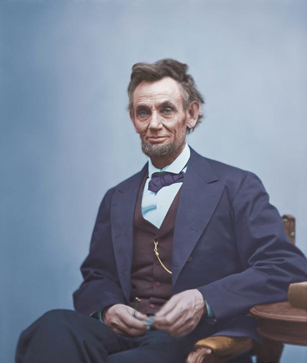 6 November 1860. ​ Abraham Lincoln is elected the 16th president of the United States, becoming the first Republican to win the presidency. ​ Tap the image for more. ​ (Digitally coloured image AKG1191606 ©akg-images)