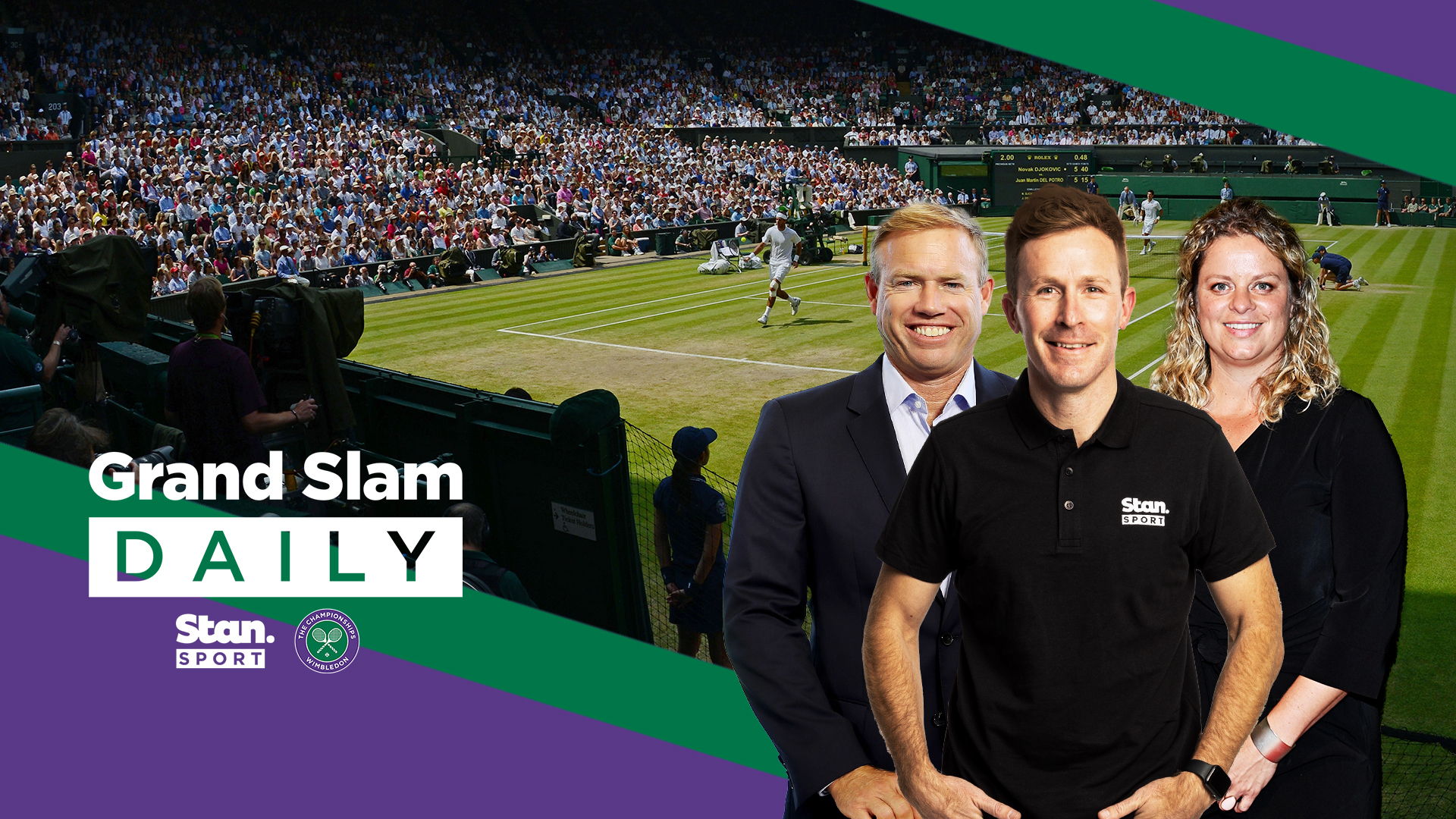 Grand Slam Daily with Chris Stubbs, Kim Clijsters and Mark Petchey Grand Slam Daily with Chris Stubbs, Kim Clijsters and Mark Petchey
