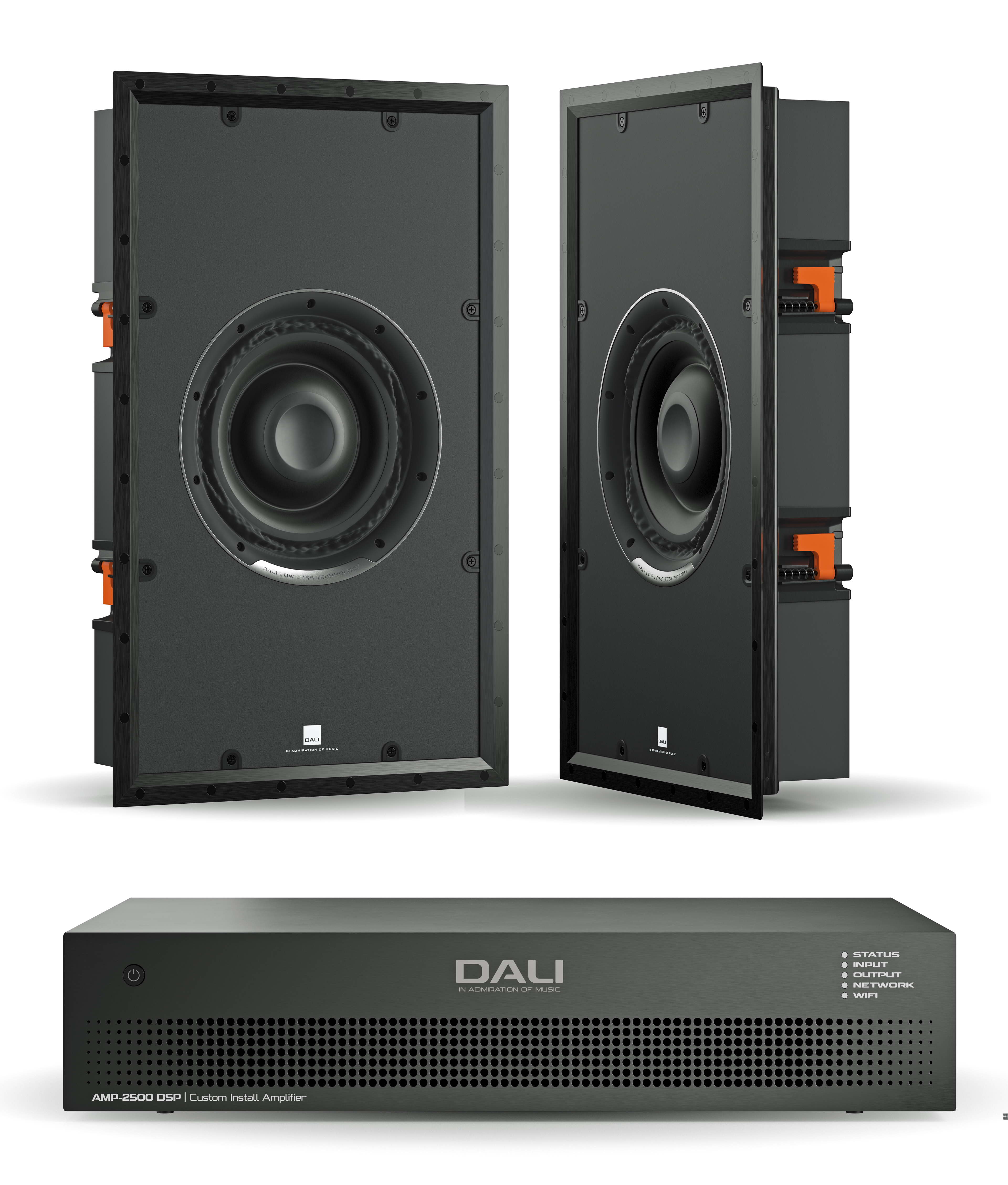 DALI LAUNCH PHANTOM SUB S-100 and PHANTOM CI AMP-2500 DSP