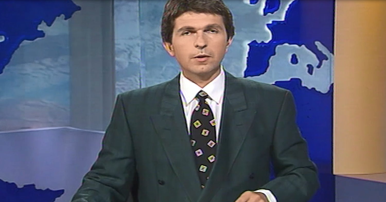 1997 : Ivo Belet presenteert Het Journaal - (c) VRT