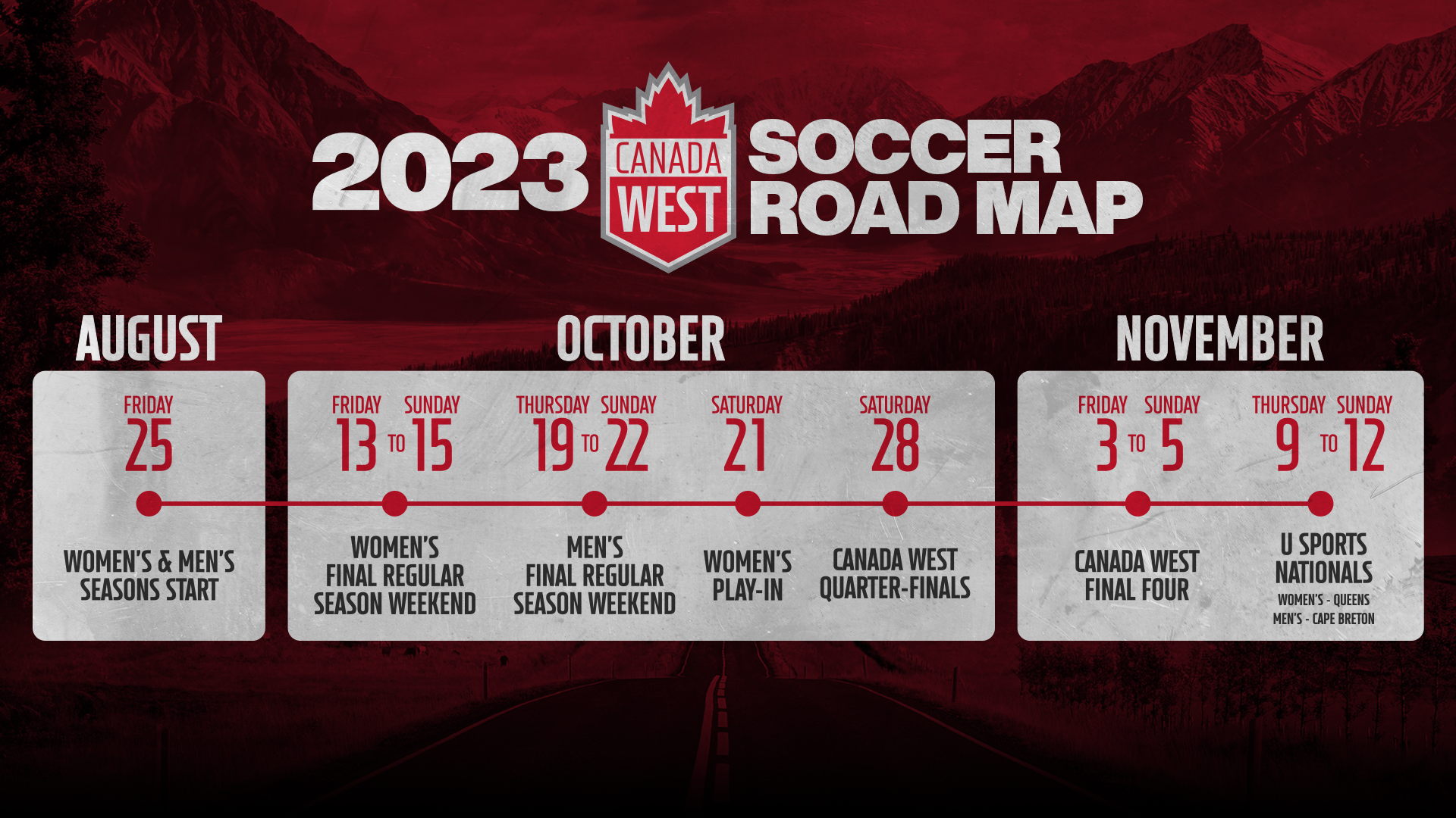 SOC Canada West Unveils 2023 Soccer Schedule