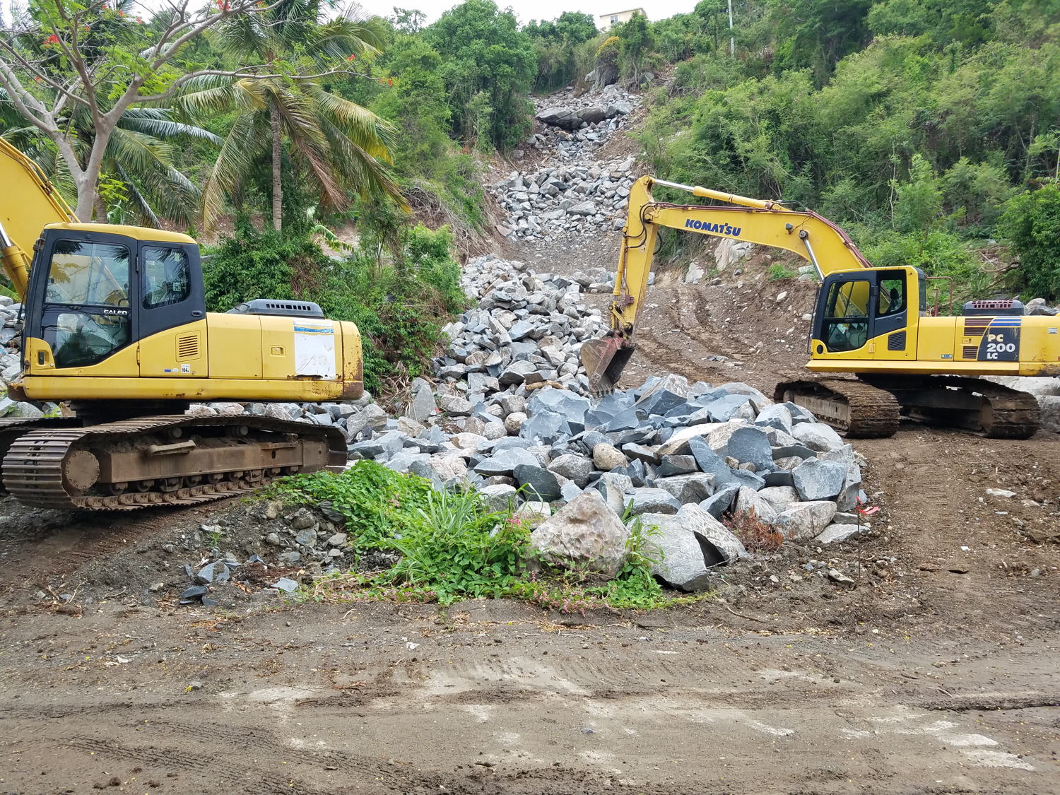 The drainage project financed under the iLAND Resilience Climate Change Project.