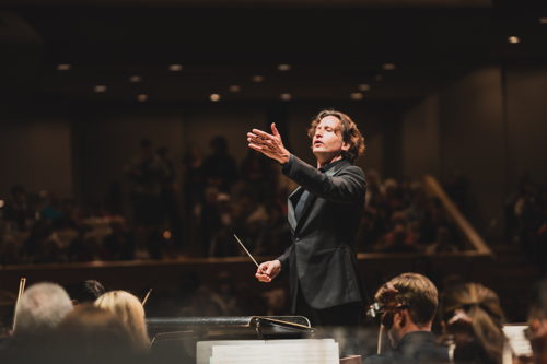 Gustavo Gimeno conducting the TSO (Photo by Allan Cabral/Courtesy of the Toronto Symphony Orchestra)