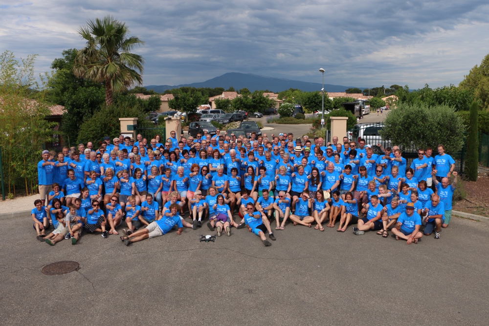 De deelnemers van de elfde editie van de beklimming van de Mont Ventoux © Transplantoux 2019