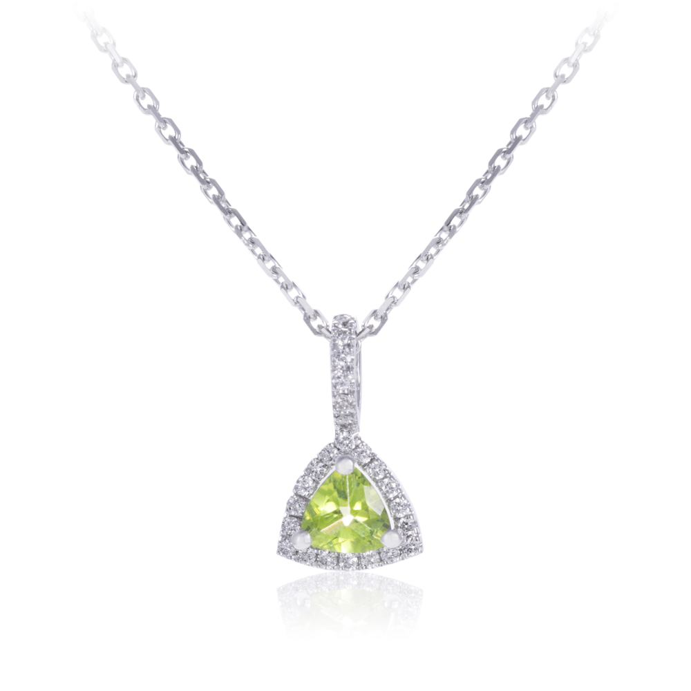 Mère et Fille - Pendentif Triangle Péridot - 880€