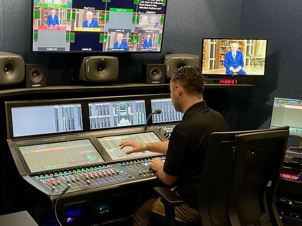 Turning Point Broadcast Ministry Anchors its Control Room on 
Solid State Logic System T S500, with Adjacent SSL Live L100 Plus