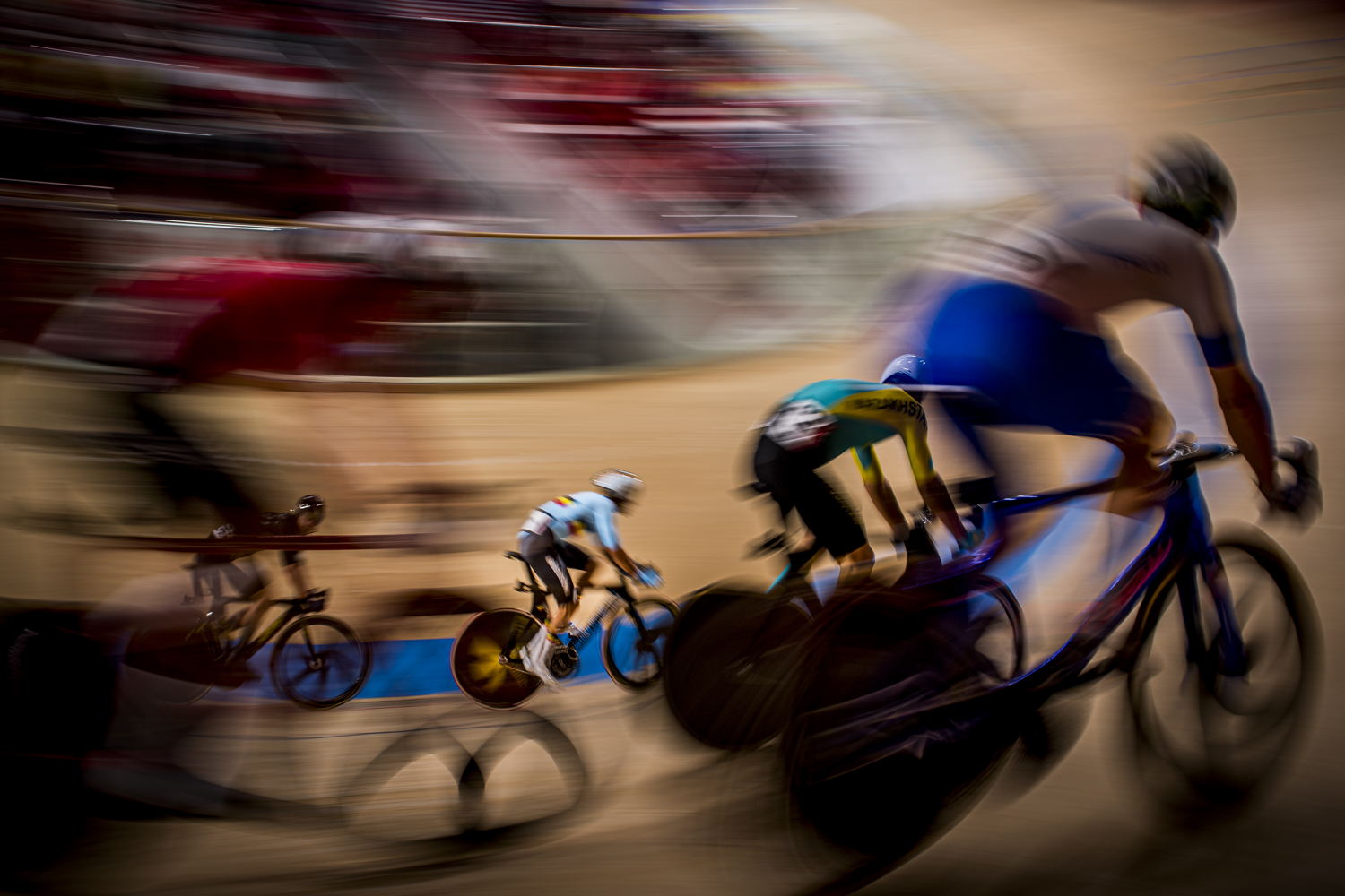 Belgian Kenny De Ketele pictured in action during the elimination race, third part of the men's Omnium track cycling event on day 14 of the 'Tokyo 2020 Olympic Games' in Tokyo, Japan on Thursday 05 August 2021 (© BelgaImage-Jasper Jacobs)
