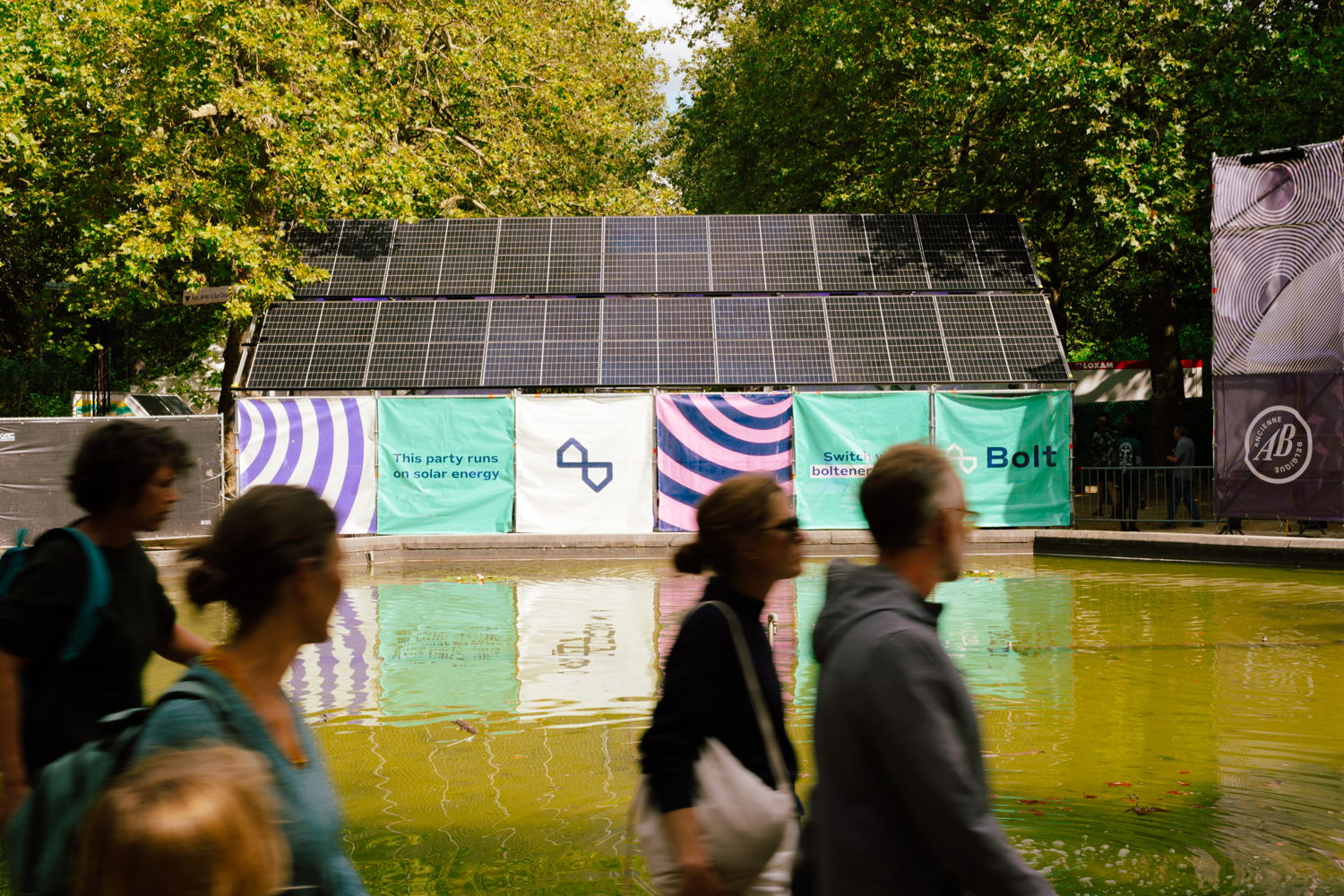 Bolt's op maat gemaakte zonne-installatie ©Illias Teirlinck