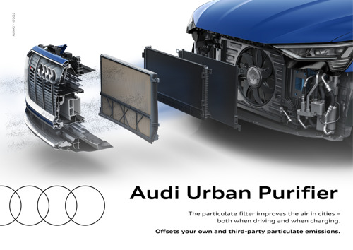 Audi Urban Purifier: de fijnstoffilter voor elektrische voertuigen