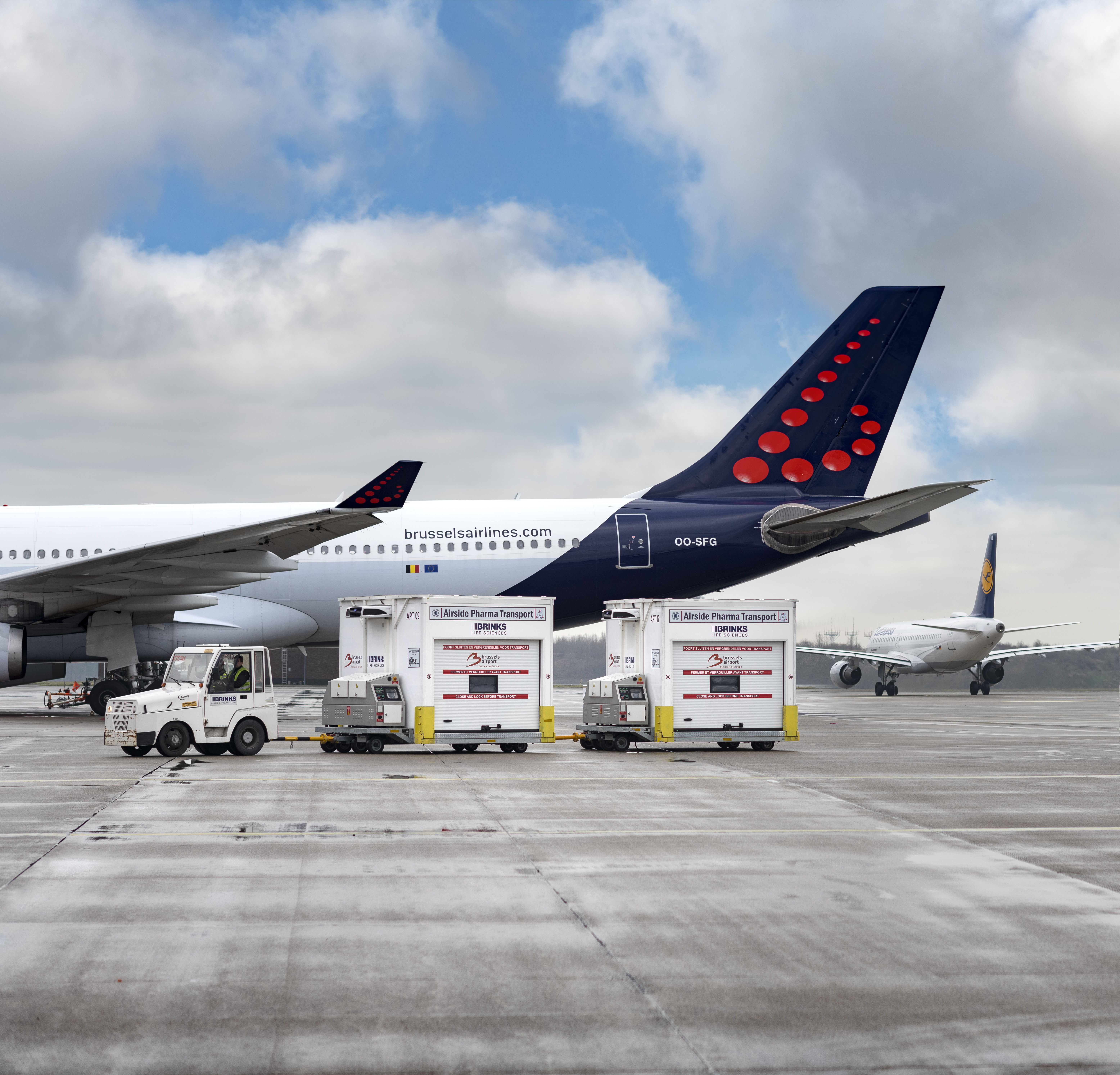 De provincie Vlaams-Brabant werkt mee om vanaf Brussels Airport betrouwbaar transport van precisietherapieën te organiseren (copyright: Brussels Airport Company).