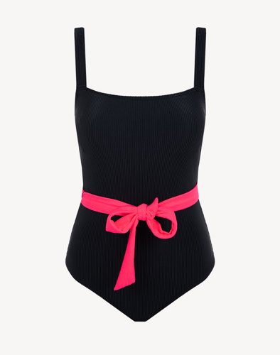 Inara Breakwater Square Neck Belted One Piece | $90 CAD Inara Breakwater Square Neck Belted One Piece | $90 CAD
