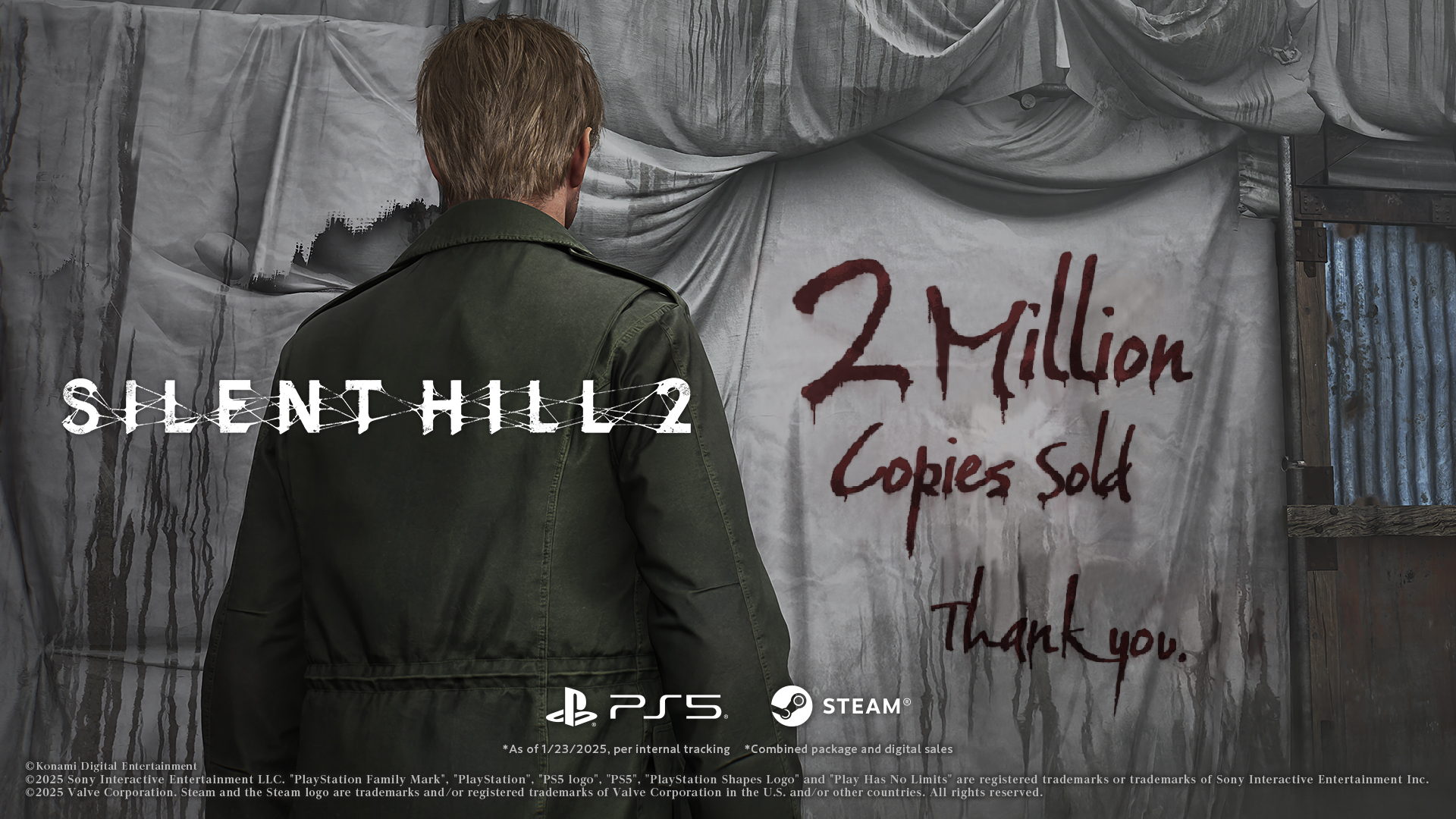Le remake de SILENT HILL 2, le chef d’œuvre d’horreur psychologique de KONAMI, dépasse la barre des 2 millions de copies vendues