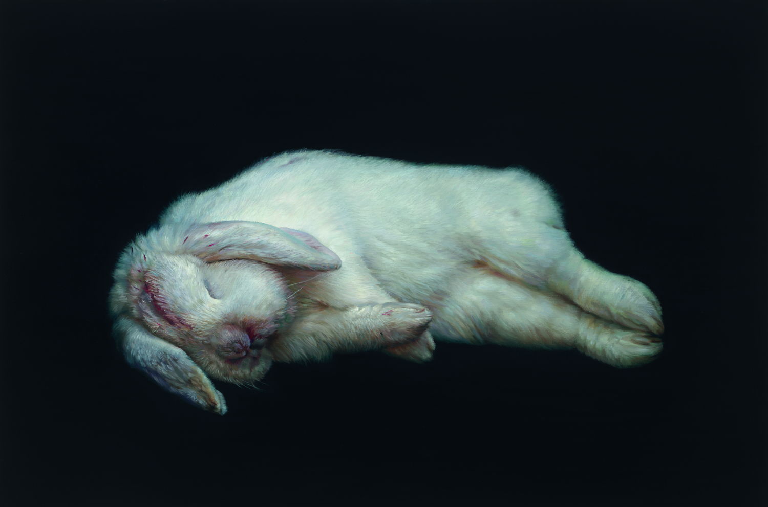 Cindy Wright, Rabbit hole, 2017, huile sur toile, 80 x 120 cm