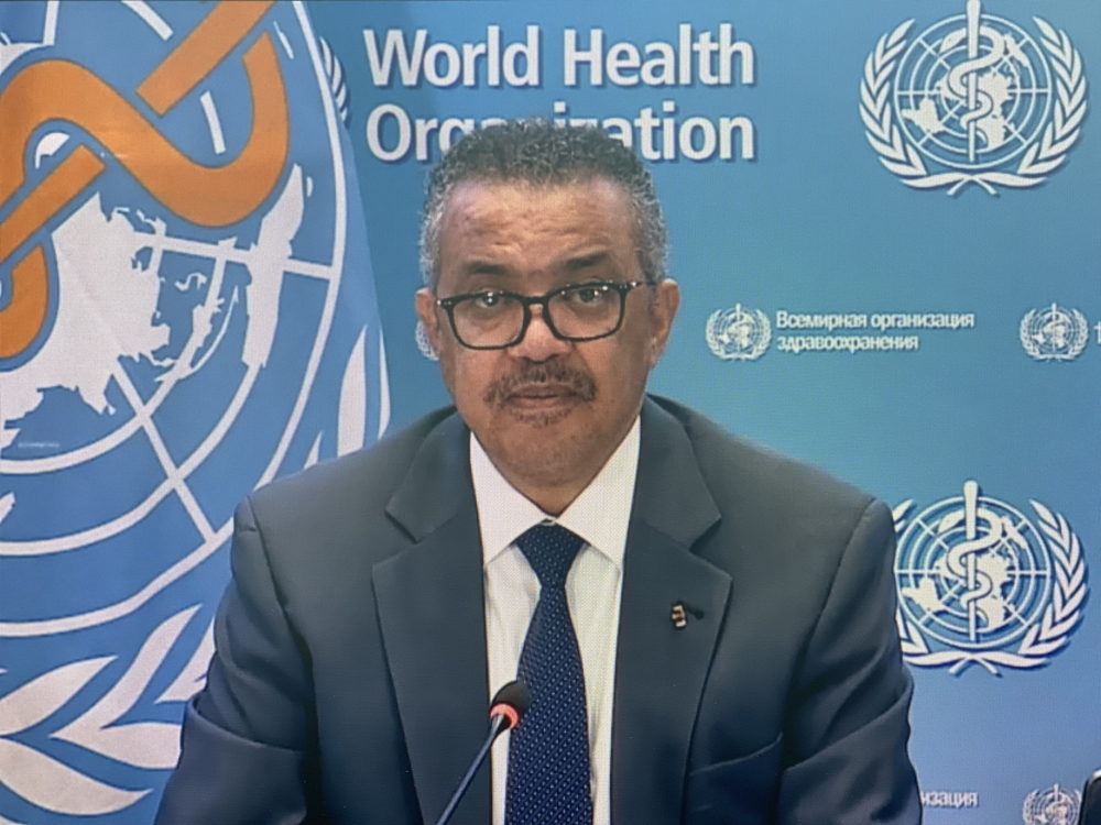 WHO Director General, Dr. Tedros Adhanom Ghebreyesus