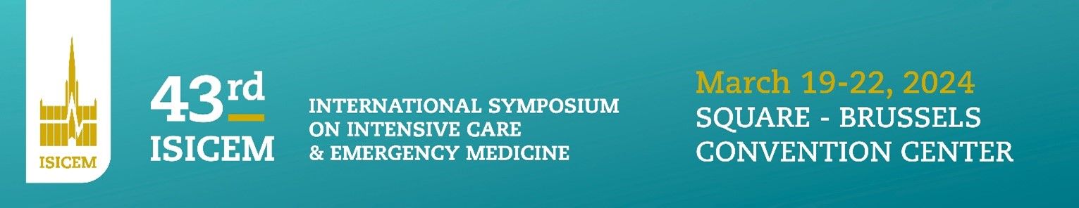 43ème International Symposium on Intensive Care and Emergency Medicine (ISICEM) à Bruxelles (SQUARE) du 19 au 22 mars 2024