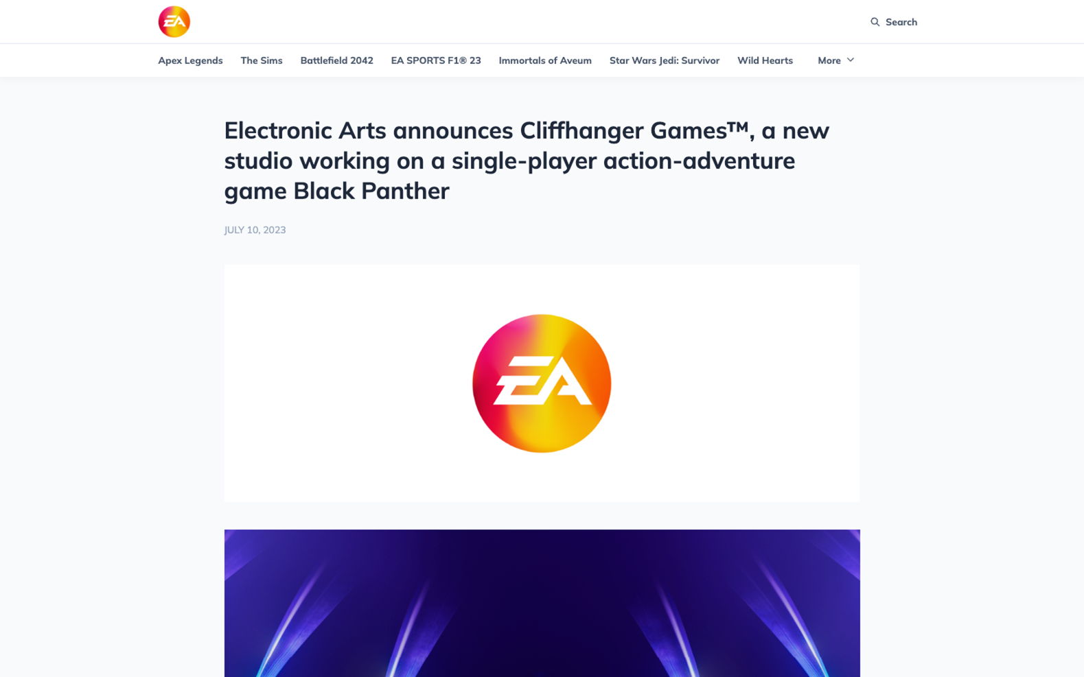 EA games drops a big announcement