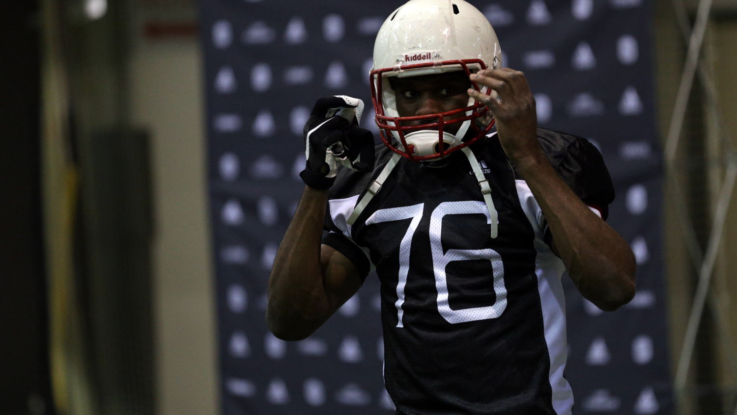 Justin Buren at the Western Regional Combine presented by adidas. Photo credit: Reid Valmestad/CFL.ca
