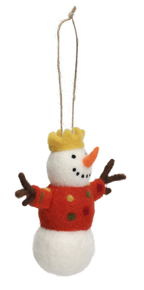 Habitat Felt Snowman Decoration 1pk, £5 Habitat Felt Snowman Decoration 1pk, £5