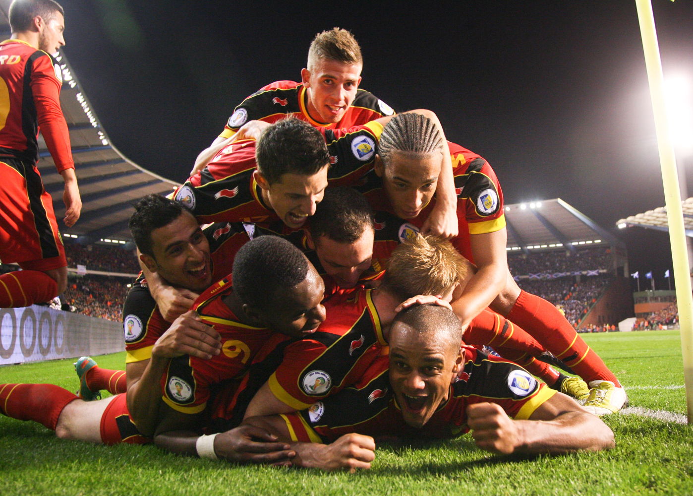 Les Diables Rouges remportent le quatrième match de qualification pour la Coupe du Monde de la FIFA 2014 contre l'Écosse sur un score de 2 à 0 (16 octobre 2012)