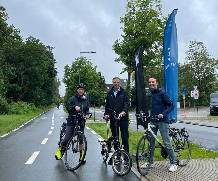 Op 31 mei werd de fietssnelweg F 203 aan de Tramlaan in Zaventem officieel ingefietst.