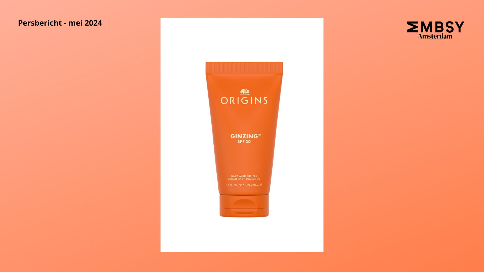 Origins | Introducing NEW GinZing™ SPF 30 Daily Moisturizer