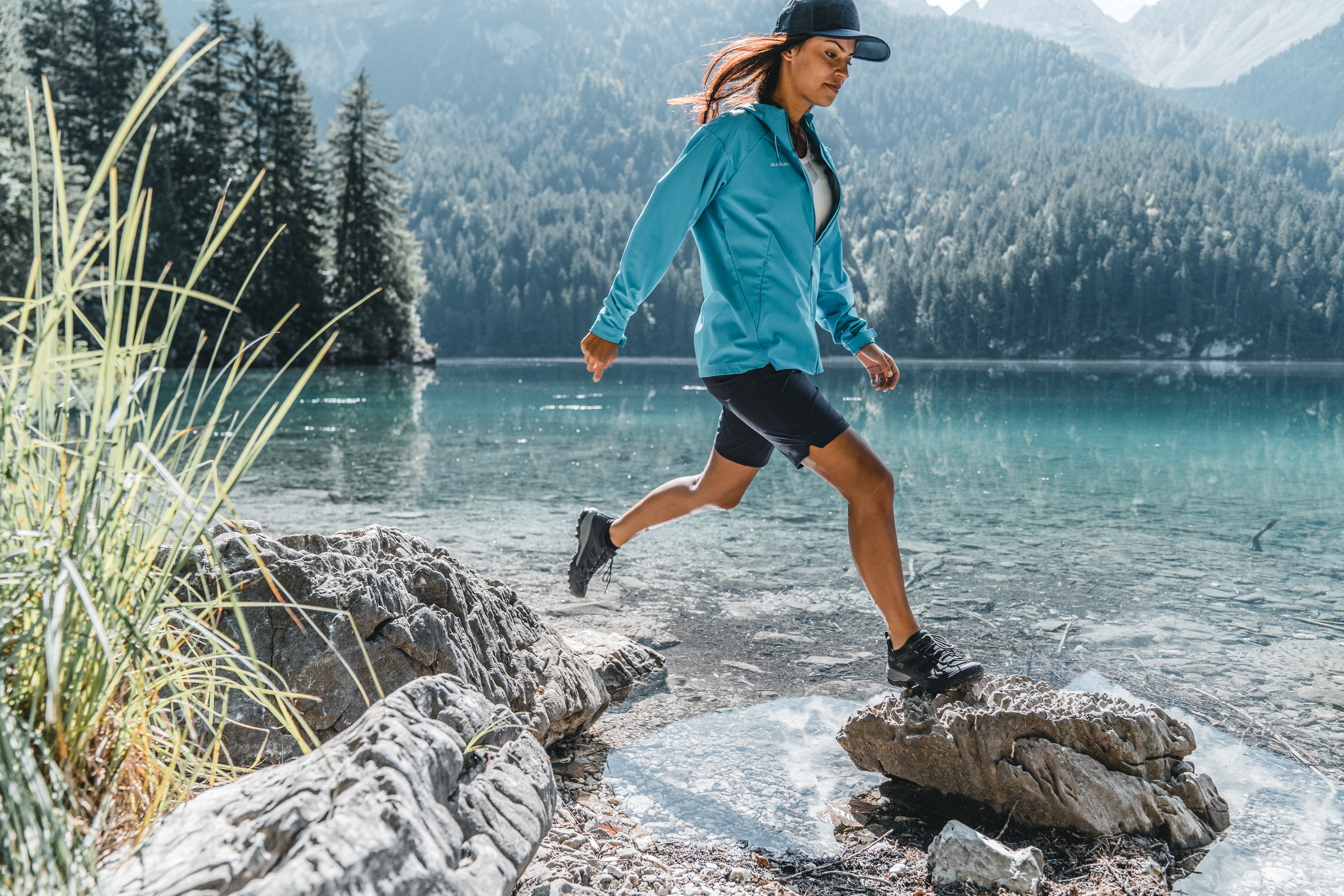 Teal Hiking Trail Women's Sleep Leggings