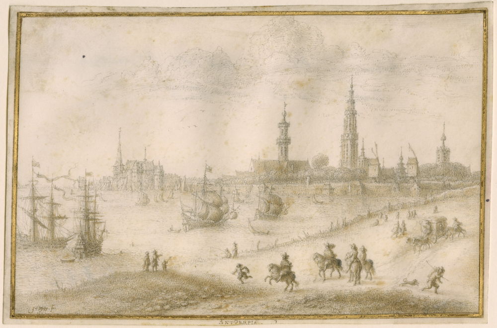 REDE VAN ANTWERPEN 
1662, gesigneerd 
Gillis Neyts
