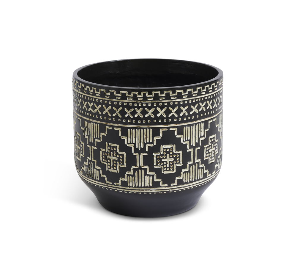 Habitat Black and White Planter, £10