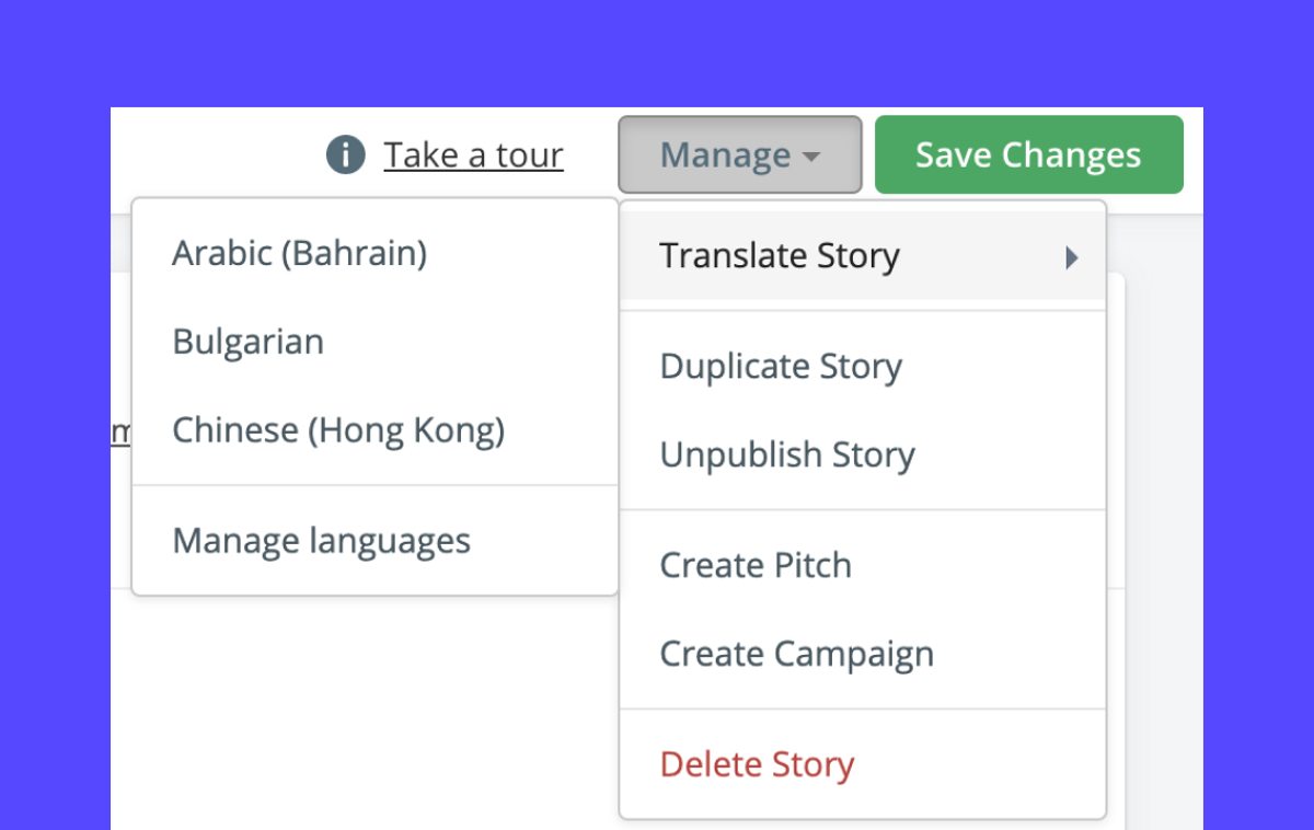 How to translate a Story