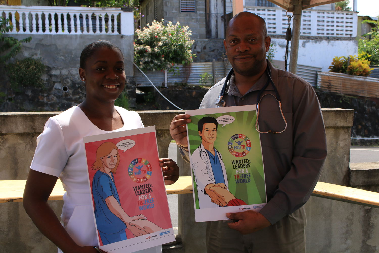 Sensitization campaign in Anse La Raye on World Tuberculosis Day - March 2018